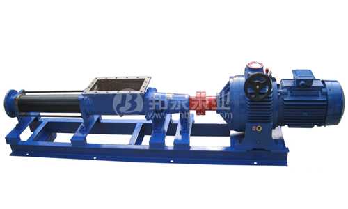 帶料斗式進料+推進器驅(qū)動螺桿泵