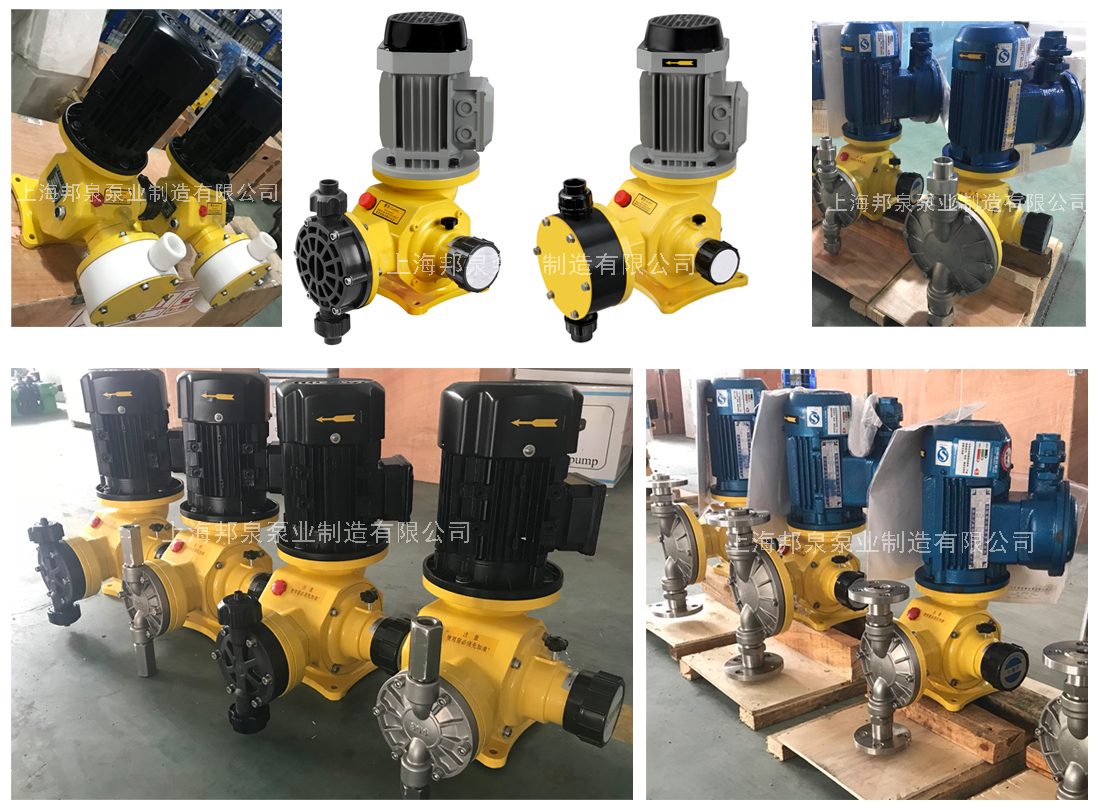 上海邦泉各種泵頭材質(zhì)的隔膜計量泵